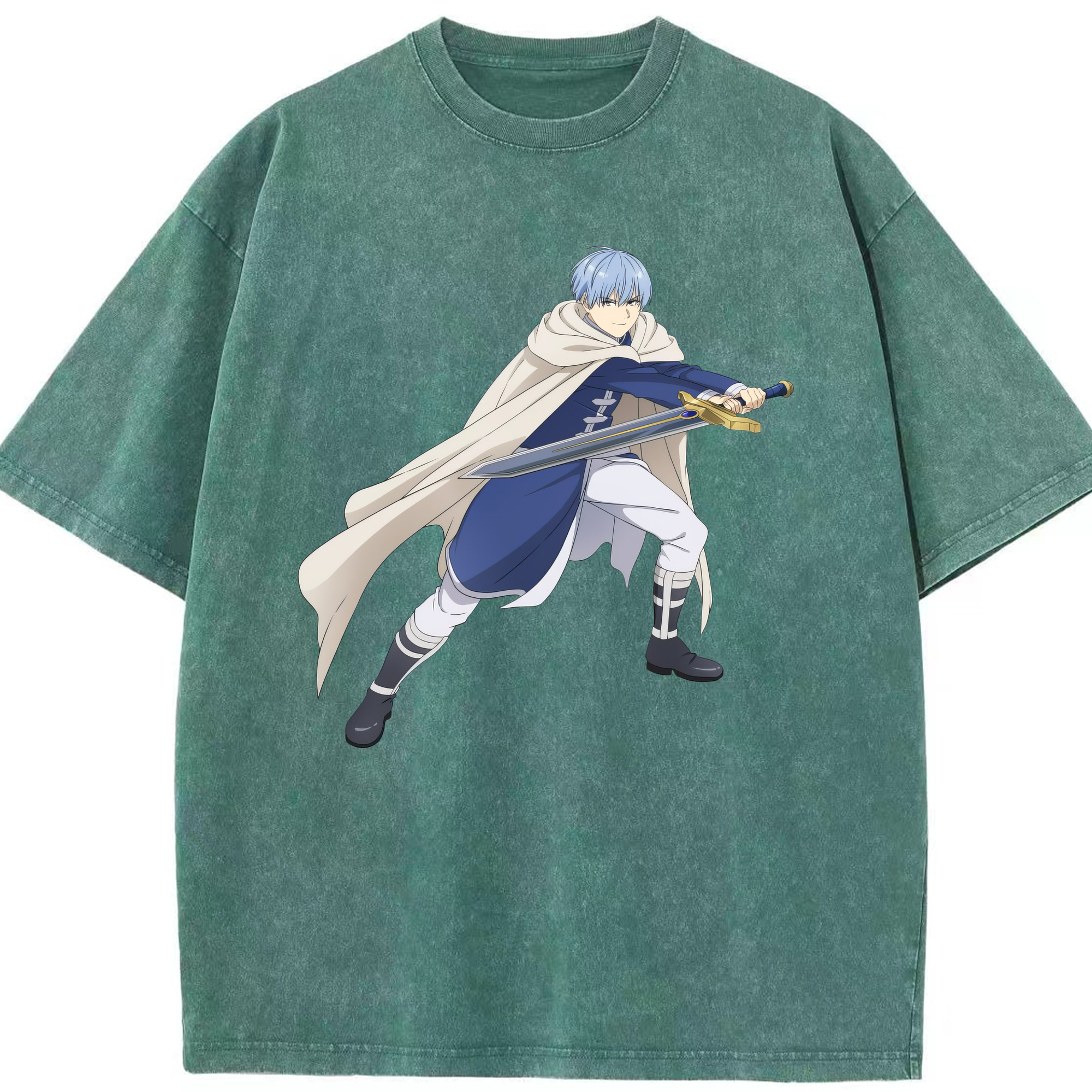 （画像用） 葬送のフリーレン Frieren 綿100% ヴィンテージ風 半袖Tシャツ（フロントプリント）